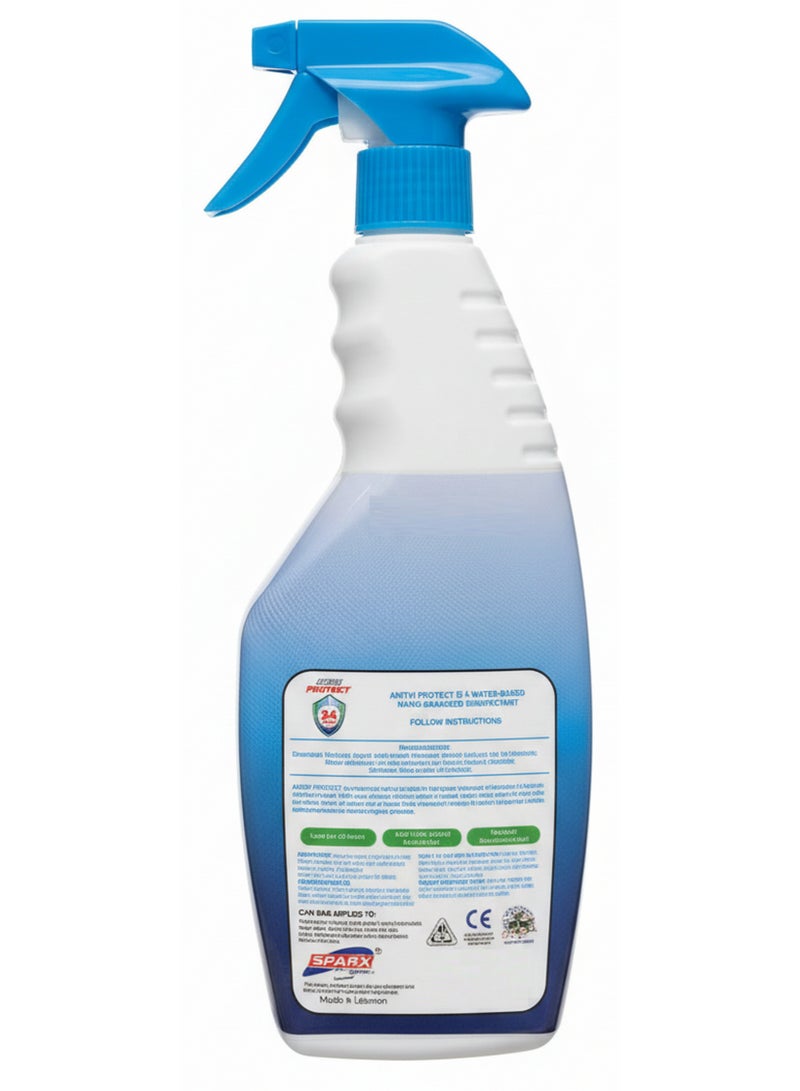 sparx Antivi Protect Surface Disinfectant Spray Anti Bacterial 600 ML - Image 3